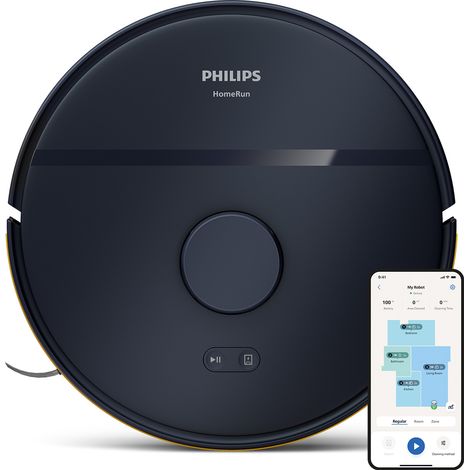Robot lavapavimenti Philips Serie 2000 XU2000 2-in-1 Blu Notte, Lavaggio e Aspirazione Automatica (1/3)