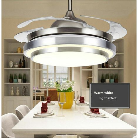 36" Deckenventilator Mit Beleuchtung Deckenventilatoren mit Lichtern, E27 mit Fernbedienung Geschwindigkeit Ventilator Deckenleuchte, Für Wohnzimmer Schlafzimmer