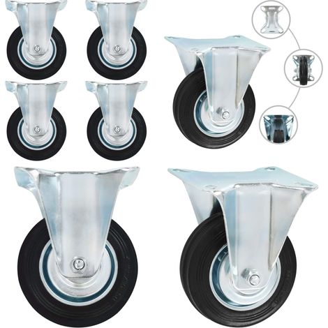vidaXL Roulettes fixes 4 pcs 100 mm (1/5)