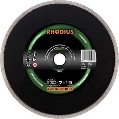 Rhodius 303054 DG50 Disco diamantato Diametro 125 mm Ø foro 22.23 mm Piastrelle, Ceramica 1 pz. (1/3)
