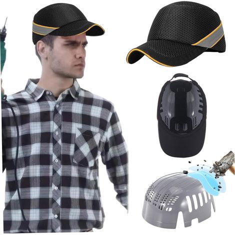 Starre Baseballkappe, kollisionssichere Schutzkappe, verstellbarer Helm für die Arbeit, Kopfschutz in Fabriken und Geschäften (1/5)