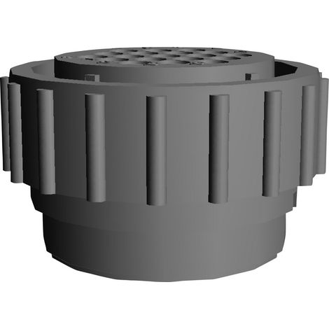 TE Connectivity 206429-1 Cosse cylindrique mâle mâle, droit Nombre total de pôles: 4 Série (connecte