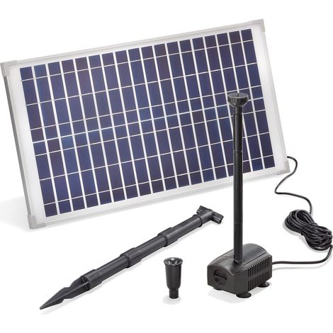 esotec Solar Teichpumpe mit Filter für außen SET Sprinklerpumpe 875l/h 101913 (1/5)