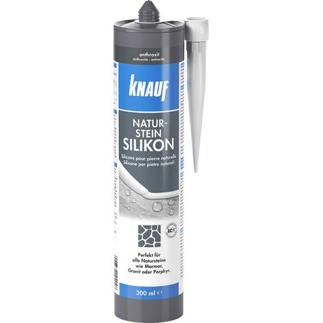 Knauf Naturstein Silikon anthrazit 300 ml Silikon & Acryl