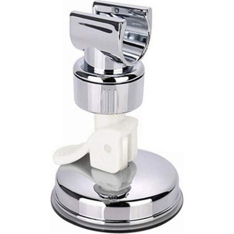 Puissant Montoir de salle de bain Support de douche de douche réglable Support d'aspiration Base Pommeau de douche Porte-vent Coupe d'aspiration Fournitures (Color : Argento) (1/5)