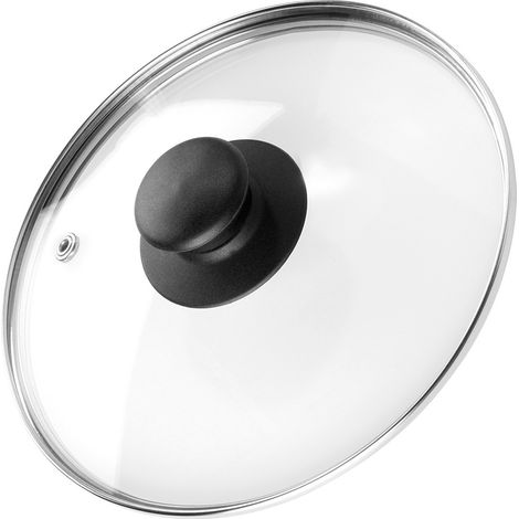 Glasdeckel für Töpfe und Pfannen, Universalknopf, 18 cm (1/4)