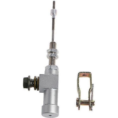 Maître-cylindre d'embrayage hydraulique de moto de haute qualité (1 pièce), tige de pompe de frein M10x1,25 mm, aluminium argenté (1/5)