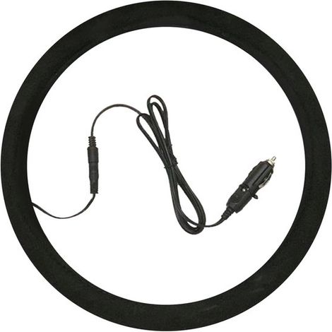 Dailygoods - Coprivolante riscaldato - Si riscalda rapidamente fino a 100-120℉ - Misura universale - Tessuto scamosciato - Diametro 380 mm - Leggero - Riscaldamento confortevole - Coprivolante (1/5)