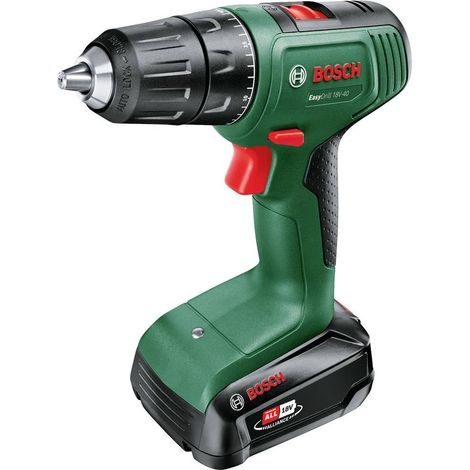 Taladro atornillador Bosch EasyDrill 18V-40 verde y negro