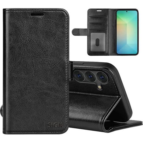 Sign Samsung Galaxy S25 Brieftaschenh Lle Schwarz