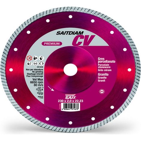 Disco Diamantato Saitdiam Cv Ø mm. 115X1,4X22,23