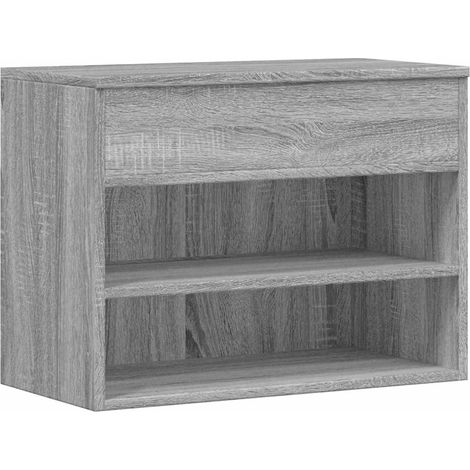 Scarpiera  Mobile per scarpe Grigio Sonoma 60x30x45 cm in Legno Multistrato (1/5)