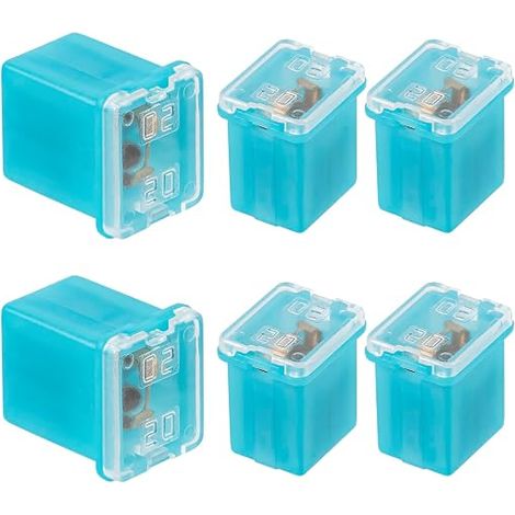 20A Square Fuse 20Amp Low Profile Box Shaped Fuses for SUV Car Trucks Boats (1/5)