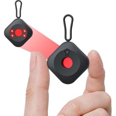 Detektor für versteckte Kameras – Mini-Detektor – Überwachung der Privatsphäre – Infrarot-Erkennung – 4,5 x 4,5 cm – Schwarz (1/5)