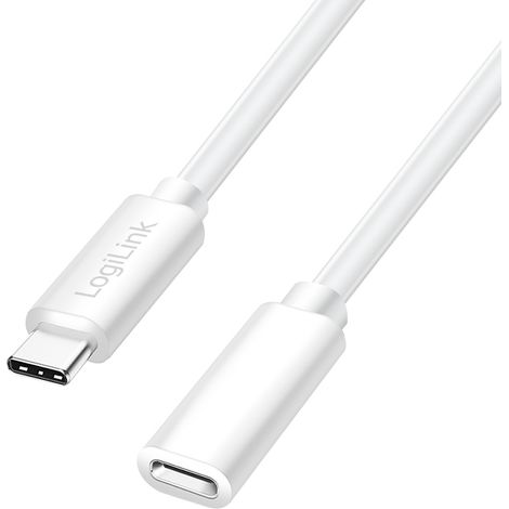 LogiLink CU0220 cable USB USB 2.0 1 m USB C 0,48 Gbit/s 100 W Blanco (1/5)