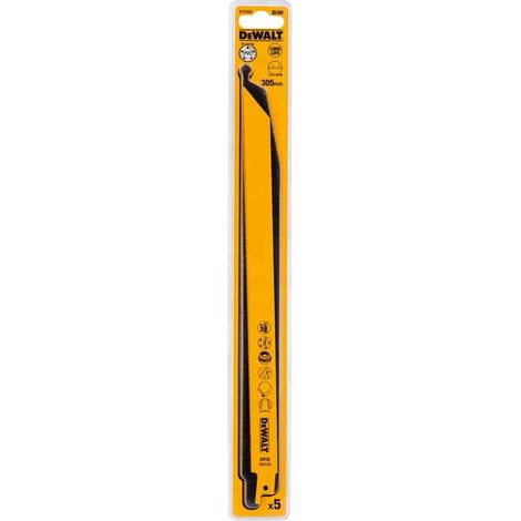 DEWALT DT2355-QZ Bi-Metal Sabre Blade 305 mm Pack of 5 for Metal, Rubber & Fibreglass (1/3)