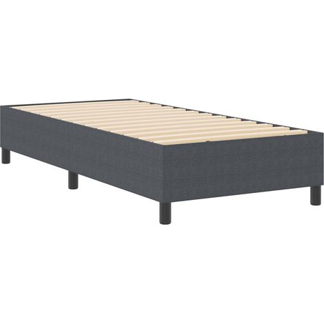 Maison Exclusive - Plattformbettgestell Dunkelgrau 80 x 200 cm Co