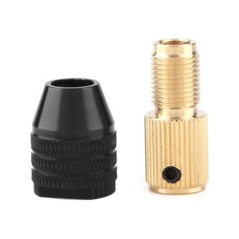 Mini Mandrin Auto-serrant, Mini Mandrin de Perceuse à Perceuse Électrique Capacité de Serrage 0,3 à 3,4 mm (2MM Trou), Accessoires de Mini Perceuse Électrique Collet, pour Arbre de Moteur