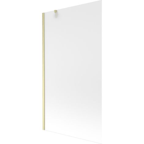 Mexen Next paroi de baignoire 1 vantail 100 x 150 cm, givré, doré brossé - 895-100-000-00-30-55 (1/5)