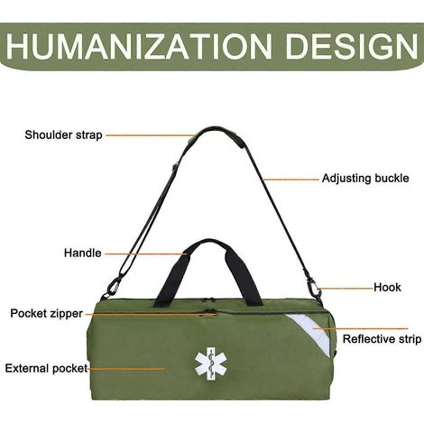 Erste-Hilfe-Tasche für Ersthelfer, Schultertasche für Zuhause, Camping, Wandern, Abenteuer, Hochschule