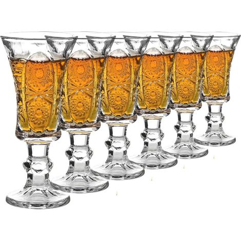 Schnapsglas Set 45 ml 6 Stück bleifreies Glas klar schwerer Boden (1/5)