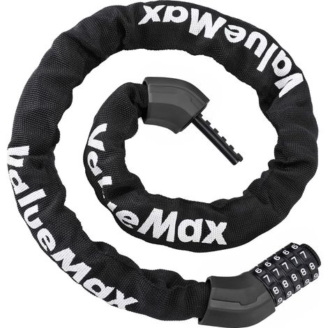 Chaîne Antivol Vélo à Code 5 Chiffres, 1000 x 8 mm (1/5)