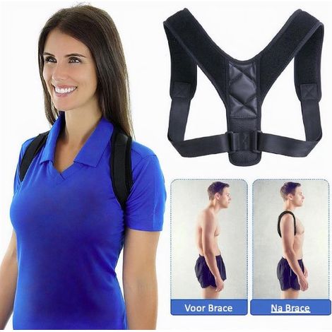 Ceinture correctrice de posture pour adultes (hommes et femmes), ceinture de correction de la cyphose (1/3)