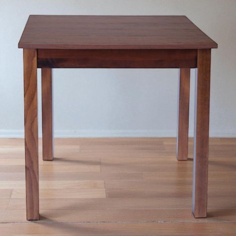 Tavolo fisso in legno con gamba quadrata RISTORANTE misura 90x90 NOCE (1/5)