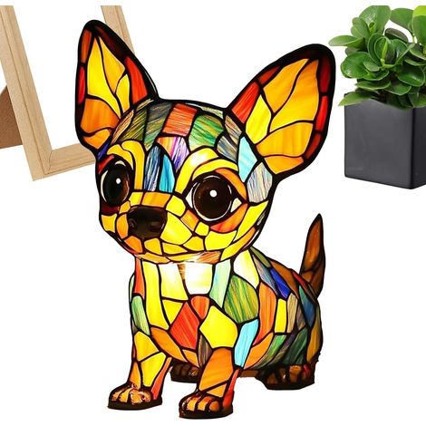 Lampe Petit Chien Lampe de Table Chiot Mignon (1/5)