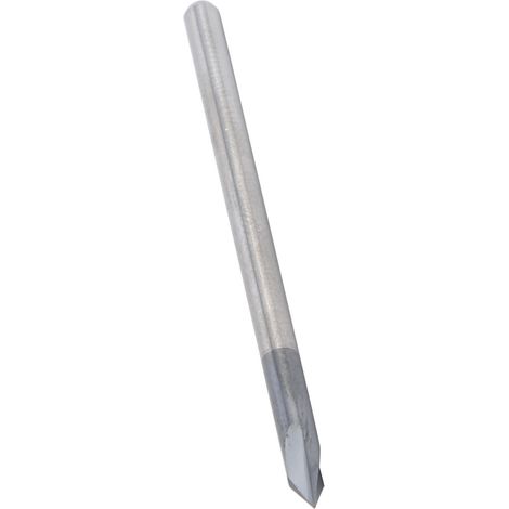 Fraise à chanfreiner 3 dents 60° en acier tungstène pour fraisage et polissage CNC, diamètre 3 x 60° x 50 mm (L) (1/5)