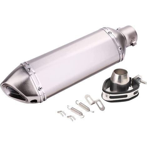 Système d'échappement 38-51 mm pour moto, entrée 1,5-2" Slip On Silencieux avec DB Killer amovible(Titane) (1/5)