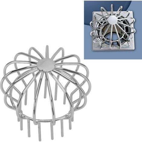 Drain de toit extérieur en acier inoxydable anti-blocage ligne ronde capuchon drain de sol gouttière nettoyage filet de sol pour balcon terrasse 110 (1/5)