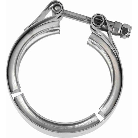 Collier de serrage universel pour tuyau de descente turbo V-band de 63 mm (2,5 pouces) pour voiture, vis M6 (1/5)