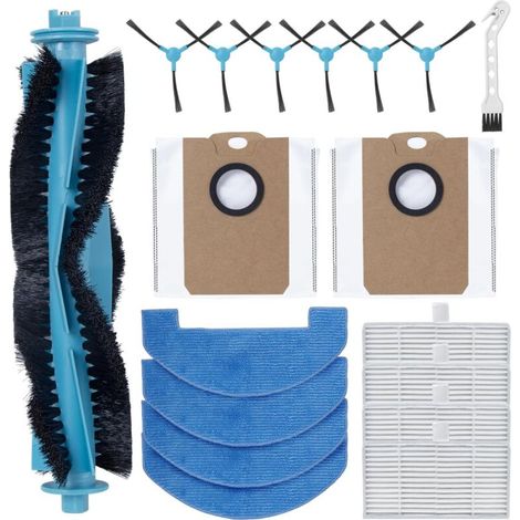 18 Kit d'accessoires pour Ultenic D10, pour Proscenic Q8, pour Trouver E10 / E20 Pro / E20 Plus, pour Mova E10 / E20, pour Mamibot EXVAC700 Pioneer, pour Lubluelu L15 Robot Aspirateur (1/5)