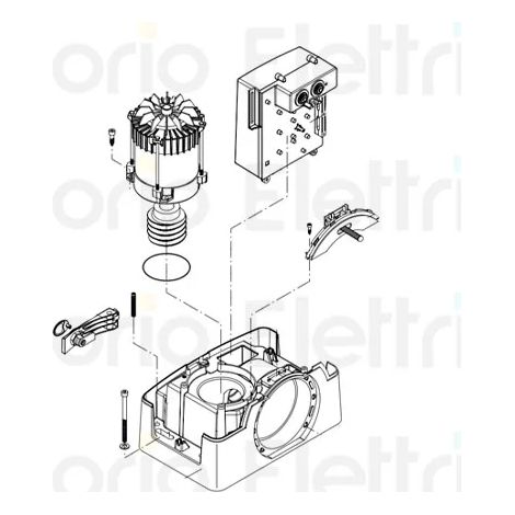 beninca pièce détachée moteur électrique pour bull20he 968600981