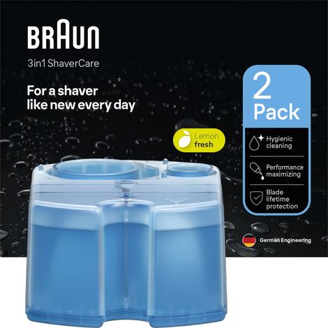 Braun CCR2, 2er-Pack Nachfüllkartuschen Reinigungsstation Nachfüllkartuschen
