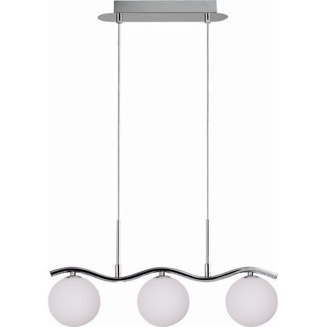 Lampadario Candellux Ramon 3xG9 cromo/bianco 33-01405