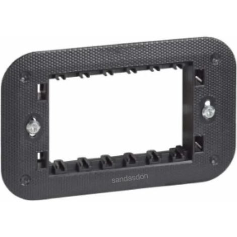 Supporto 3 posti compatibile con Bticino Living Now Biesse