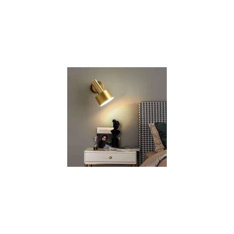 Moderne goldene E27-Wandleuchte für den Innenbereich, kreative Wandleuchte mit verstellbarem Gelenkarm und Lampenschirm, ideal für Schlafzimmer, Flure, Treppenhäuser, minimalistischer Industriestil - (1/4)