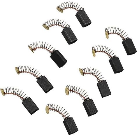 5 Paires Balais de Charbon Moteur Pièces de Rechange Universelles d'outil Électrique pour Meuleuse d'angle Ponceuse Orbitale (1/4)