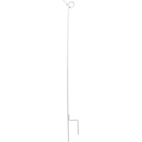 Federstahlpfahl 105 cm, rund mit Ösenisolator, 10 Stück (1/3)
