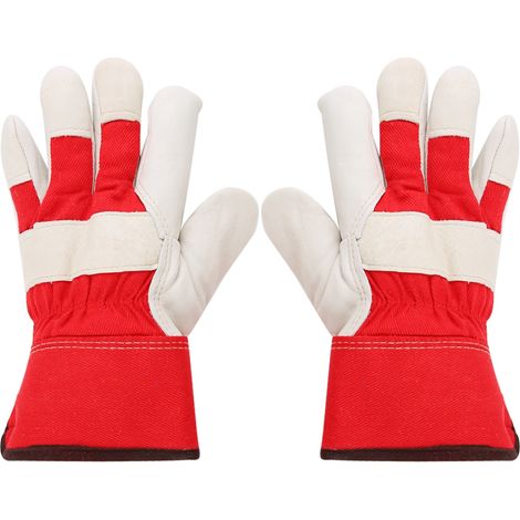 Gants de soudure anti-froid résistants à l'usure et au glissement, rouges, pour soudeurs, protection thermique (1/5)