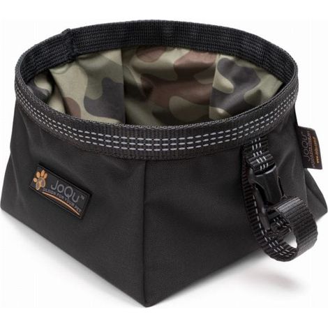 Ciotola JoQu® Walk per cani di piccola taglia, nera