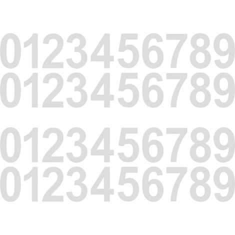 Filiyano-4 jeux d'autocollants réfléchissants pour boîtes aux lettres, autocollants blancs en PET, faciles à utiliser, imperméables et résistants. (1/5)