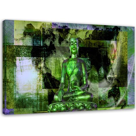 Tableau déco Bouddha abstrait Zen Spa 60x40 (1/5)
