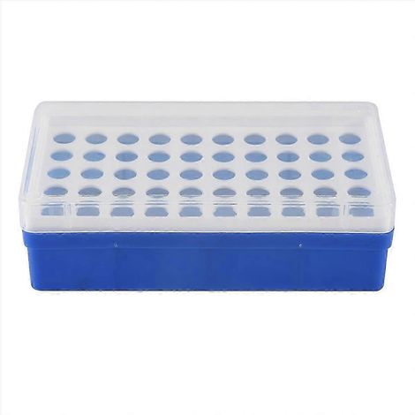 Boîte de support pour tubes à centrifuger de 1,5 ml, en plastique, contenant 50 douilles. (1/5)