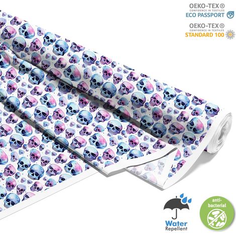 TESSUTI DECORATIVI PER ESTERNI OXFORD - Motivo Teschio I DX4437 (1/5)
