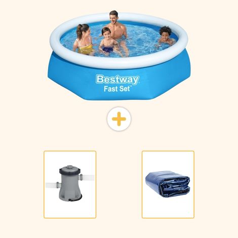Bestway Bestway Fast Set Ronde - 244x61 cm - 3-pièces  S22268 (1/5)