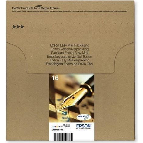 Cartouche EPSON T1626 Stylo a plume EasyMail Multiplack 4 couleurs (1/4)