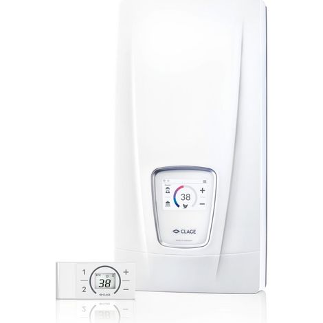 CLAGE DSX Touch, E-Komfortdurchlauferhitzer mit Funkfernbedienung, 18 - 27 kW / 400 Volt, druckfest, 3200-36600 (1/5)